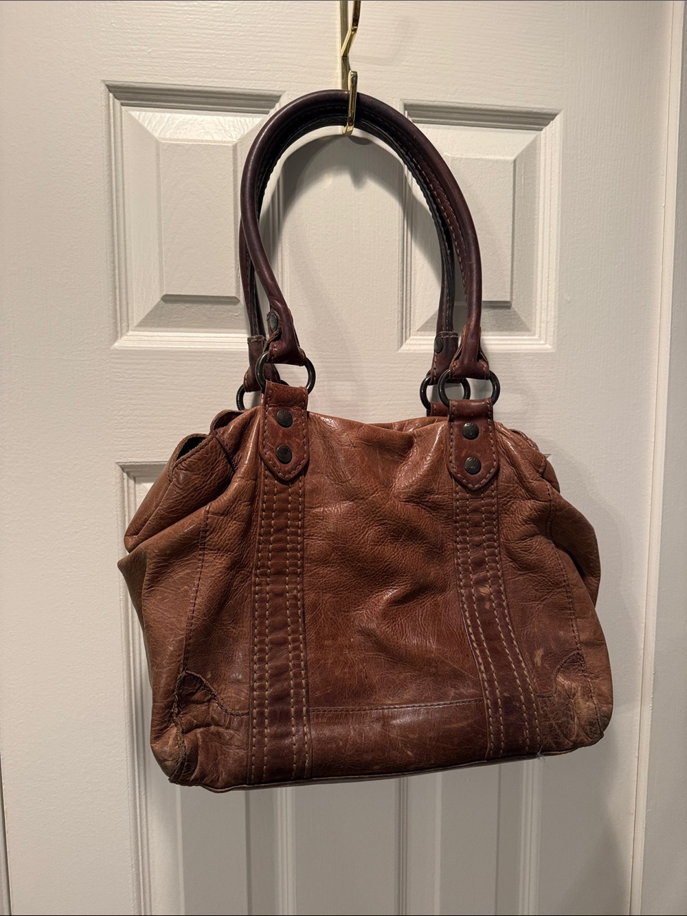 Frye Brown Leather Tote Handbag
